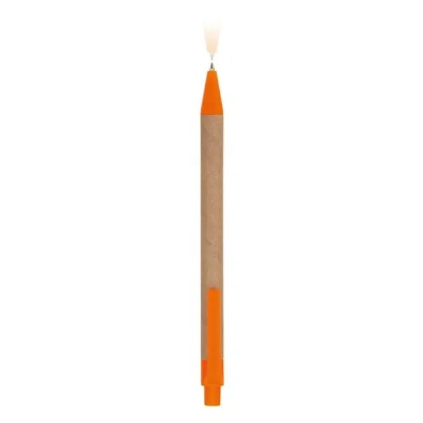  Recycled cardboard ball pen orange