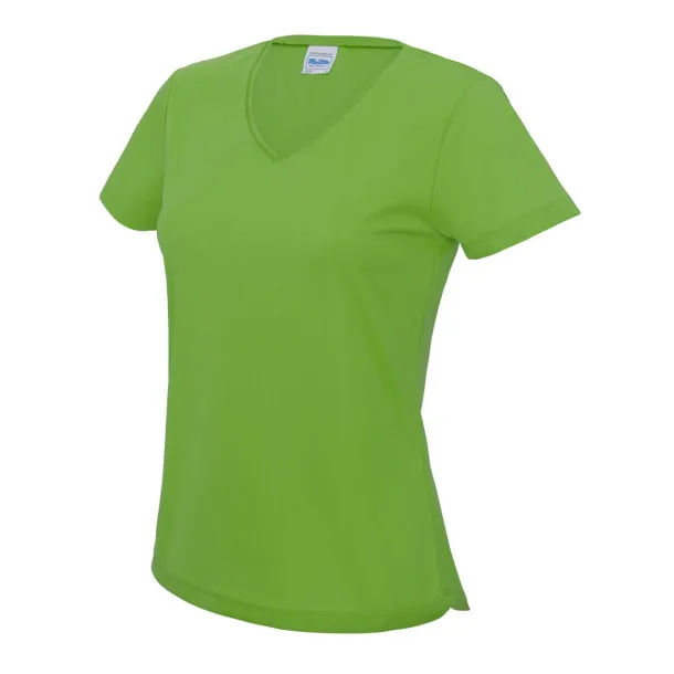 Ženska kratka majica s V-izrezom, 140 g/m2 - Just Cool Lime Green