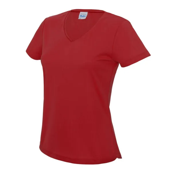  V NECK WOMEN'S COOL T - Just Cool Red