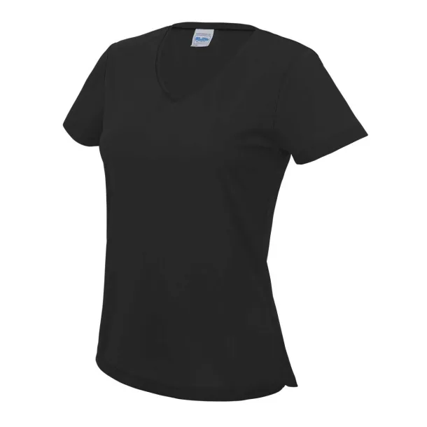  V NECK WOMEN'S COOL T - Just Cool Black