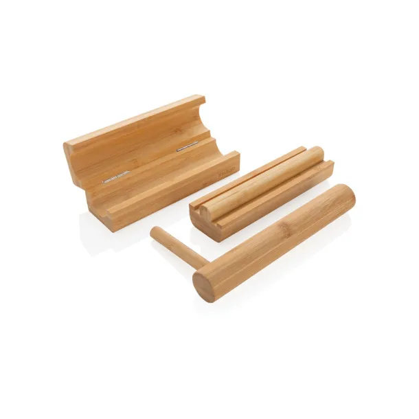 Ukiyo bamboo sushi making set - Ukiyo Brown 