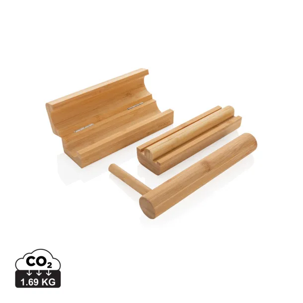 Ukiyo bamboo sushi making set - Ukiyo Brown 