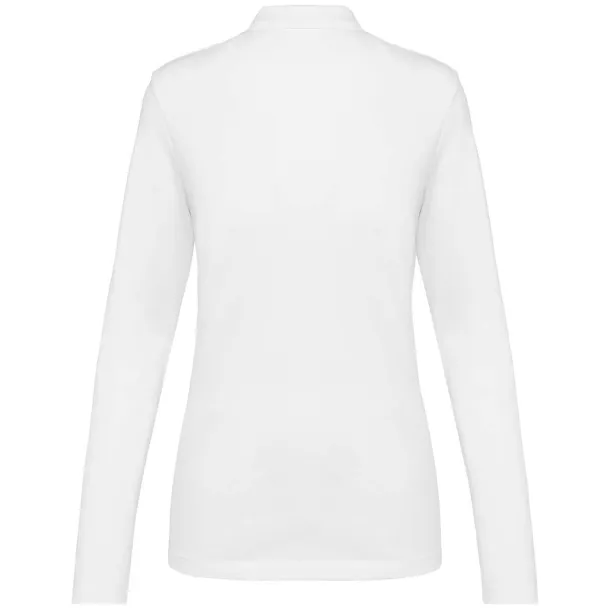  Supima® ženska polo majica dugih rukava, 230 g/m2 - Kariban Premium Bijela