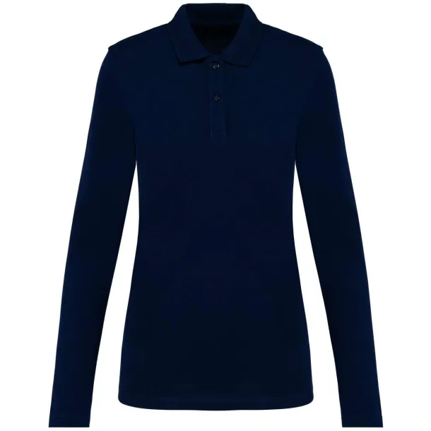  LADIES' LONG-SLEEVED SUPIMA® POLO SHIRT - Kariban Premium Deep Navy