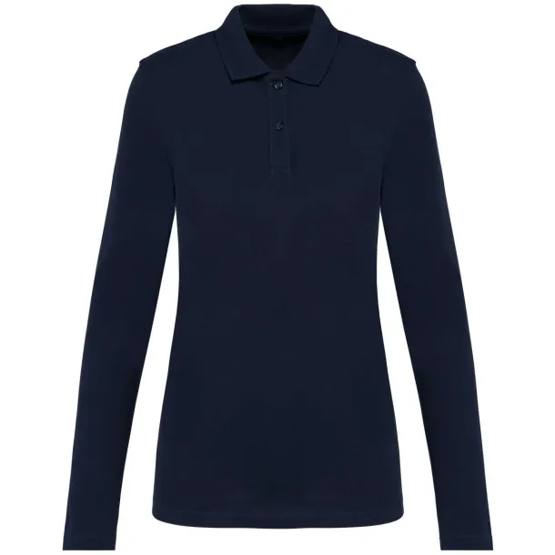  LADIES' LONG-SLEEVED SUPIMA® POLO SHIRT - Kariban Premium Deep Navy