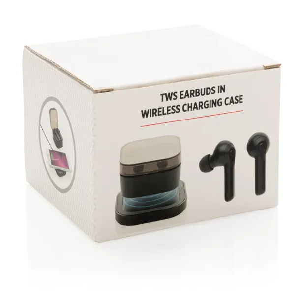  TWS earbuds in wireless charging case - XD Collection Black 