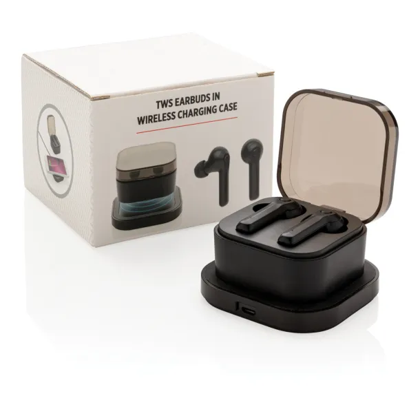  TWS earbuds in wireless charging case - XD Collection Black 