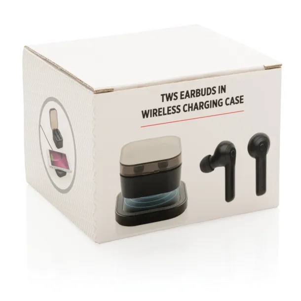  TWS earbuds in wireless charging case - XD Collection Black 