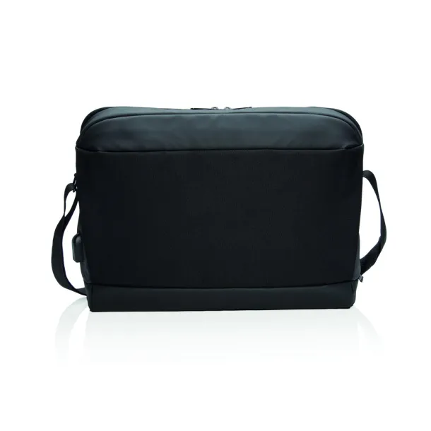  Madrid RFID USB 15.6" laptop bag PVC free - XD Xclusive Black Black