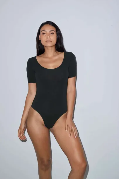  WOMEN'S COTTON SPANDEX DANCE BODYSUIT - American Apparel Heather Grey