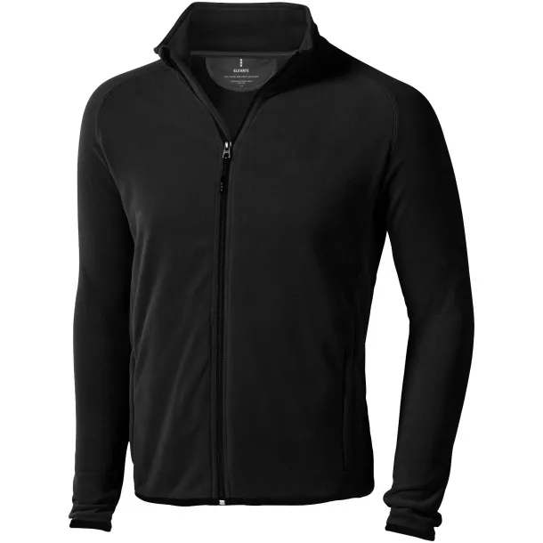 Brossard micro fleece full zip jacket - Elevate Life Solid black