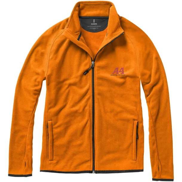 Brossard micro fleece full zip jacket - Elevate Life Orange