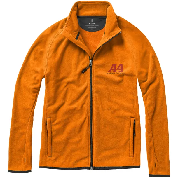 Brossard micro fleece full zip jacket - Elevate Life Orange