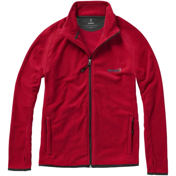 Brossard micro fleece full zip jacket - Elevate Life Red