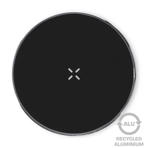  Recycled aluminium wireless charger 15W black