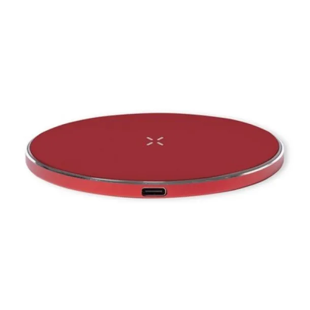  Recycled aluminium wireless charger 15W red