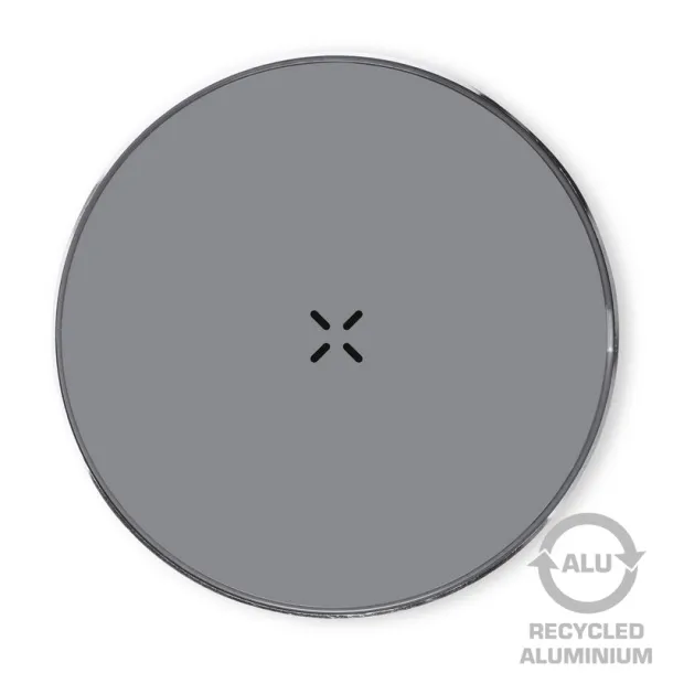  Recycled aluminium wireless charger 15W silver