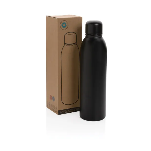  RCS Recycled stainless steel vacuum bottle - XD Collection Black 