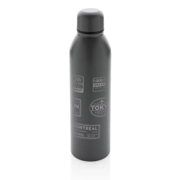  RCS Recycled stainless steel vacuum bottle - XD Collection anthracite 