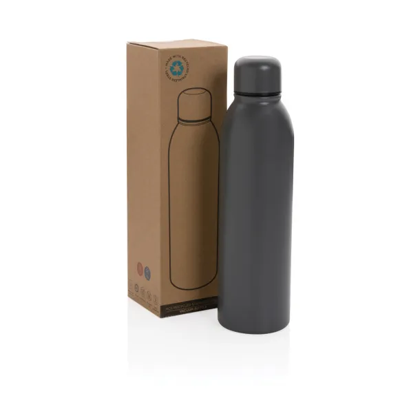  RCS Recycled stainless steel vacuum bottle - XD Collection anthracite 