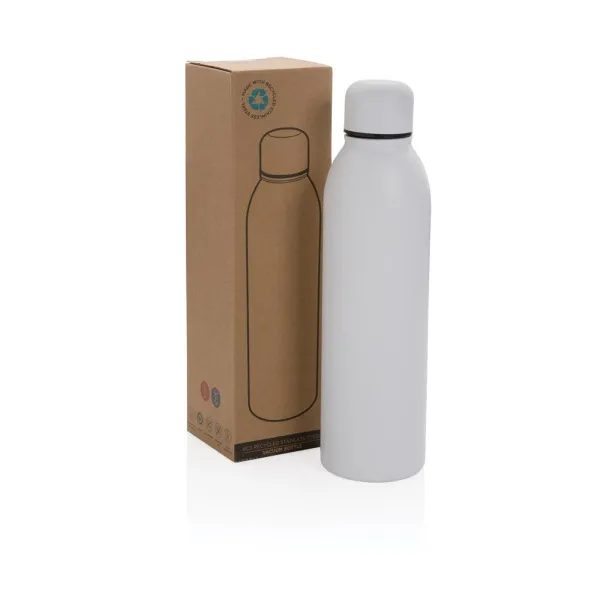  RCS Recycled stainless steel vacuum bottle - XD Collection White 