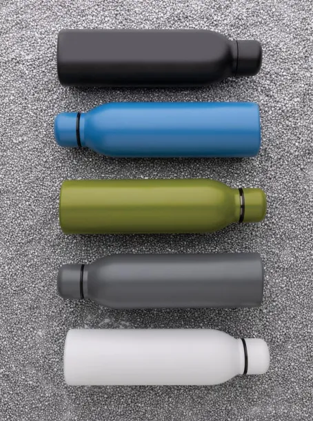  RCS Recycled stainless steel vacuum bottle - XD Collection Plava