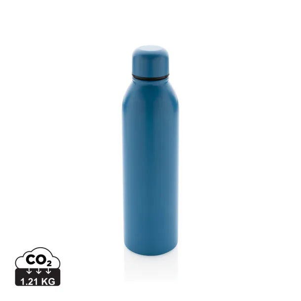  RCS Recycled stainless steel vacuum bottle - XD Collection Plava