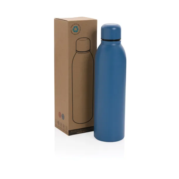 RCS Recycled stainless steel vacuum bottle - XD Collection Plava