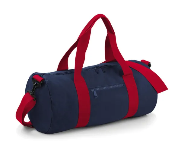  Valjkasta torba - Bagbase French Navy Classic Red