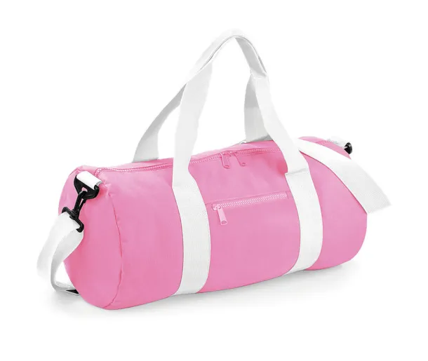  Valjkasta torba - Bagbase Classic Pink Bijela