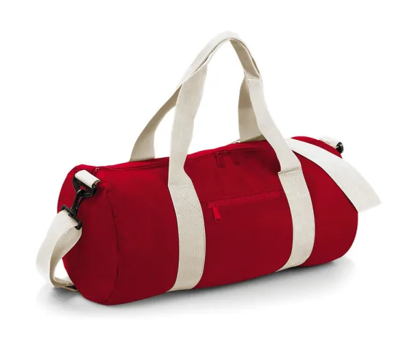  Valjkasta torba - Bagbase Classic Red Off White