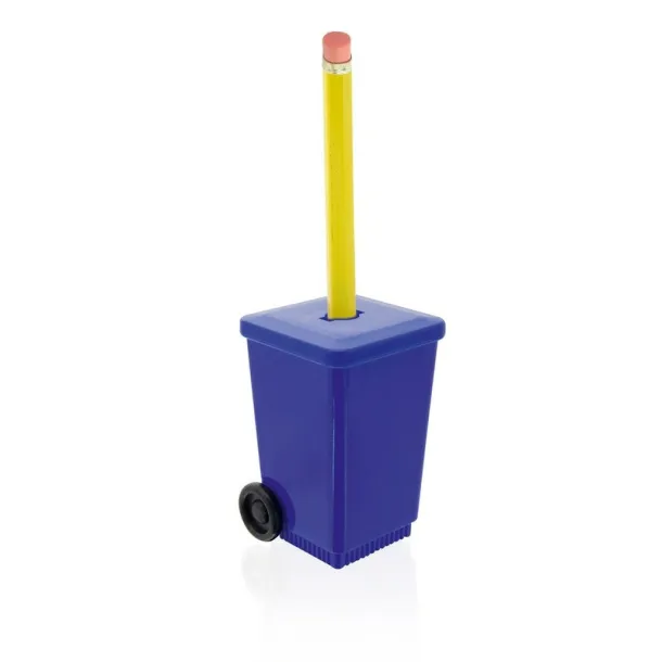  Pencil sharpener "trash can" Mornarski plava