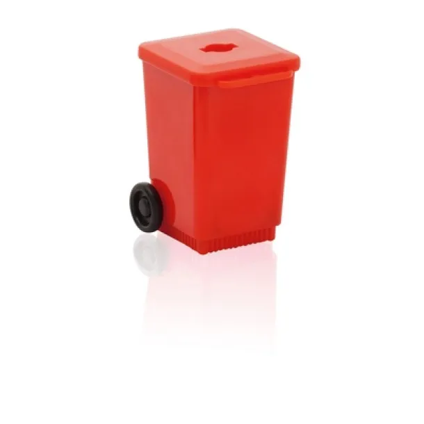  Pencil sharpener "trash can" Crvena