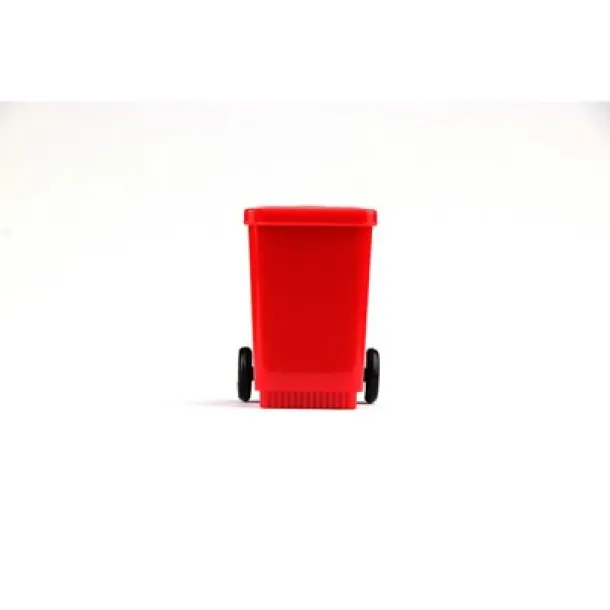  Pencil sharpener "trash can" red