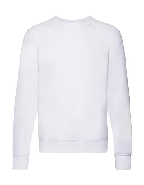  Lagani raglan pulover, 240 g/m² - Fruit of the Loom Bijela