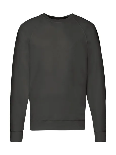  Lagani raglan pulover - Fruit of the Loom Light Graphite