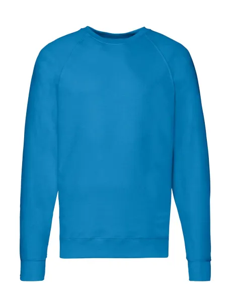  Lagani raglan pulover - Fruit of the Loom Azure Blue