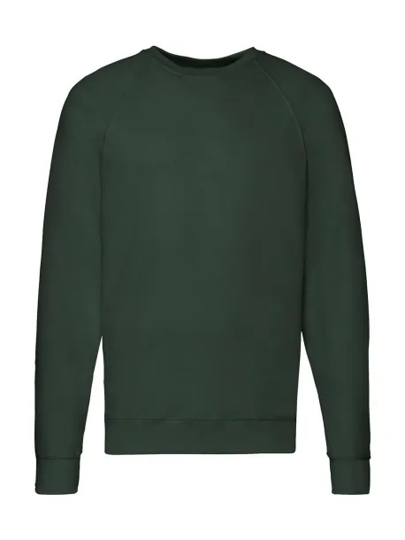  Lightweight Raglan Sweat - Fruit of the Loom Bottle Green