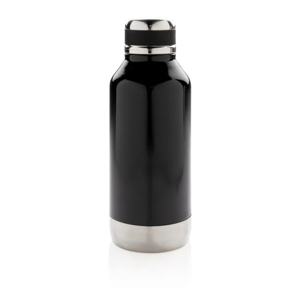  Leak proof vacuum bottle with logo plate - XD Collection Black 