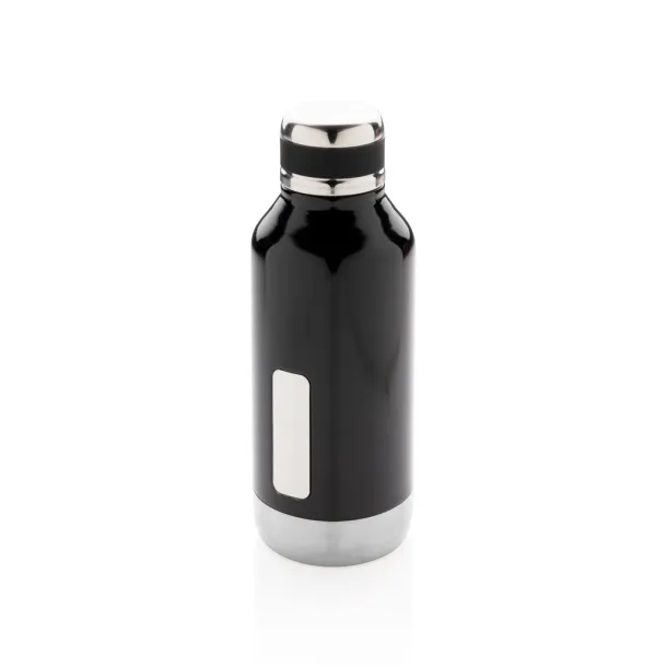  Leak proof vacuum bottle with logo plate - XD Collection Black 