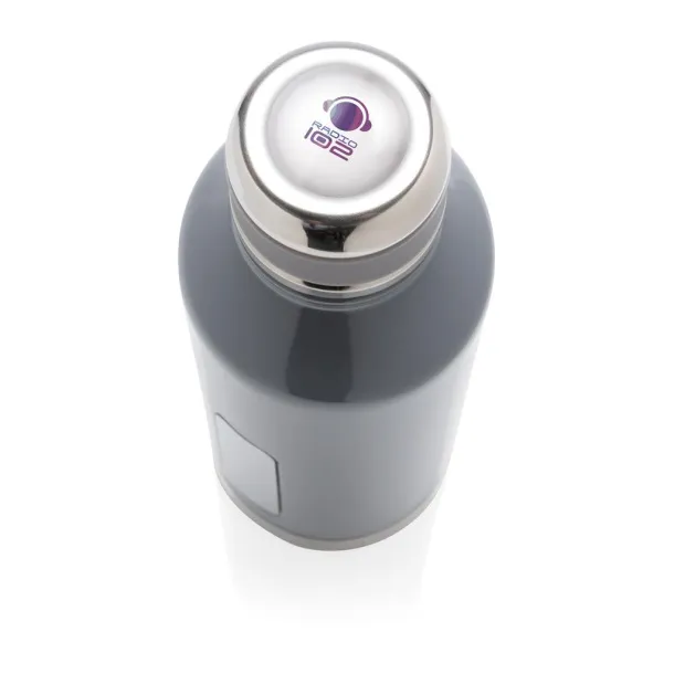  termos boca s pločicom za logo, 500 ml - XD Collection Siva