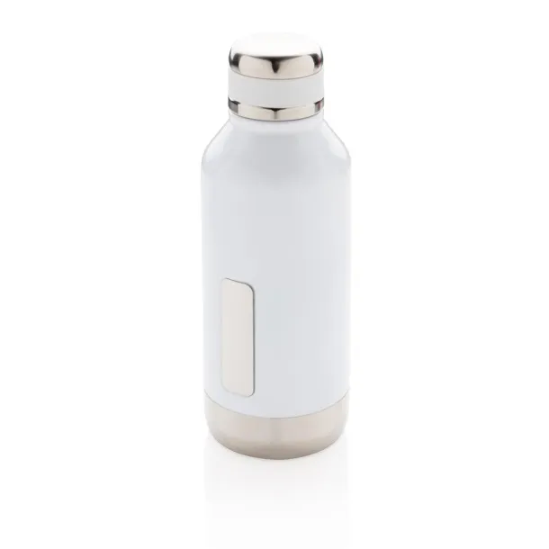  Leak proof vacuum bottle with logo plate - XD Collection White 