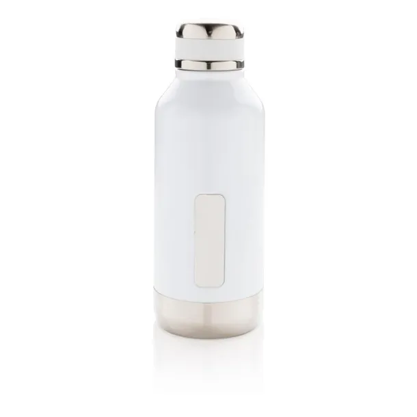  Leak proof vacuum bottle with logo plate - XD Collection White 