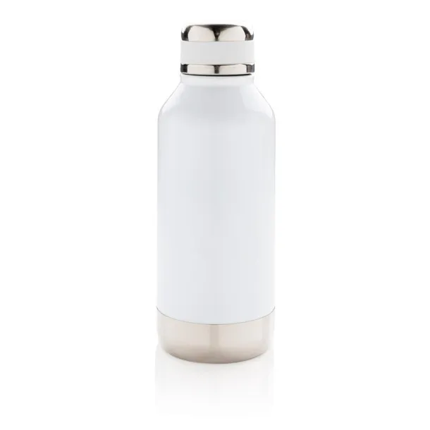  Leak proof vacuum bottle with logo plate - XD Collection White 