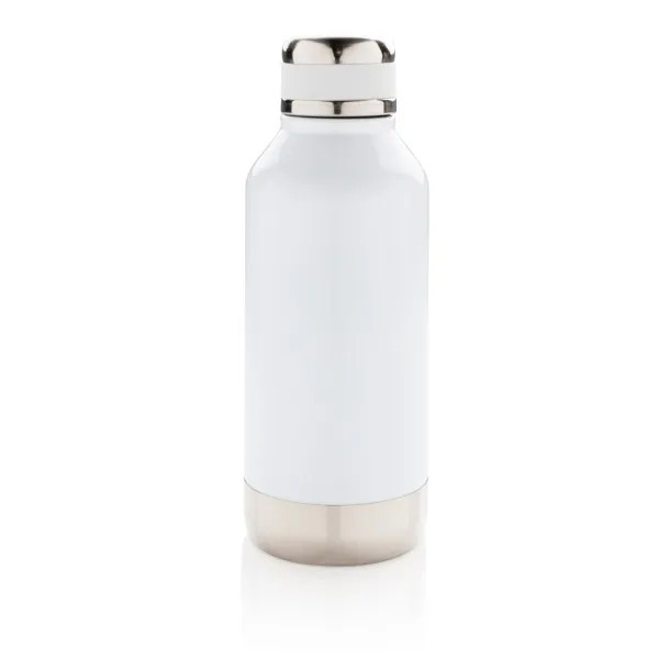  Leak proof vacuum bottle with logo plate - XD Collection White 