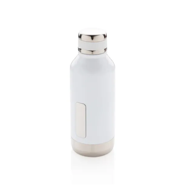  Leak proof vacuum bottle with logo plate - XD Collection White 