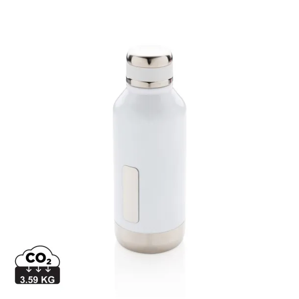  Leak proof vacuum bottle with logo plate - XD Collection White 