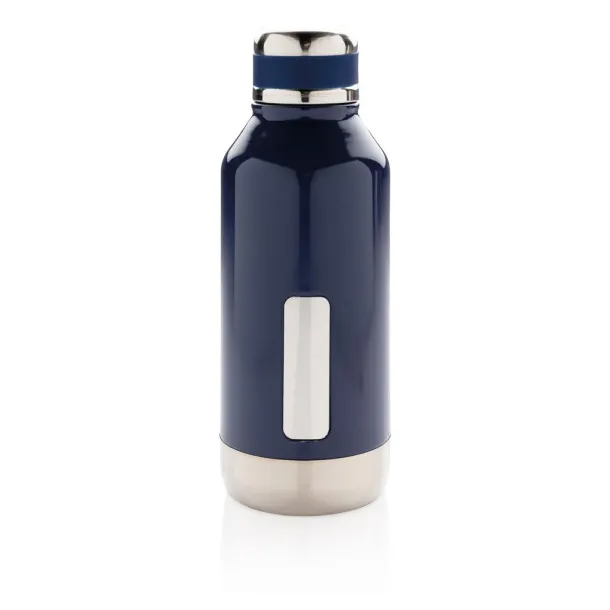  Leak proof vacuum bottle with logo plate - XD Collection Blue 