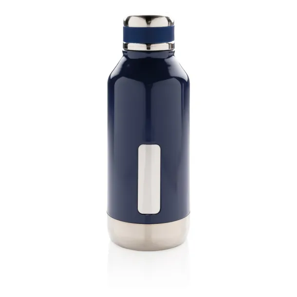  Leak proof vacuum bottle with logo plate - XD Collection Blue 