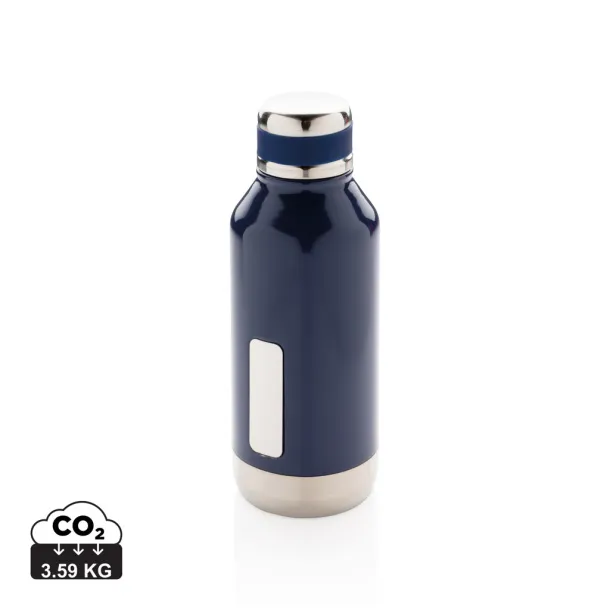  Leak proof vacuum bottle with logo plate - XD Collection Blue 